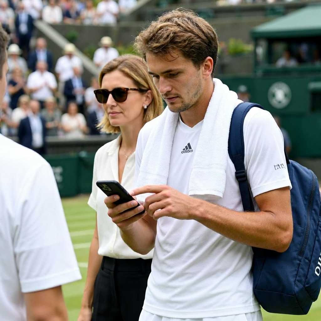 Zverev in Wimbledon: Handy-Abstinenz auch für Sophia Thomalla