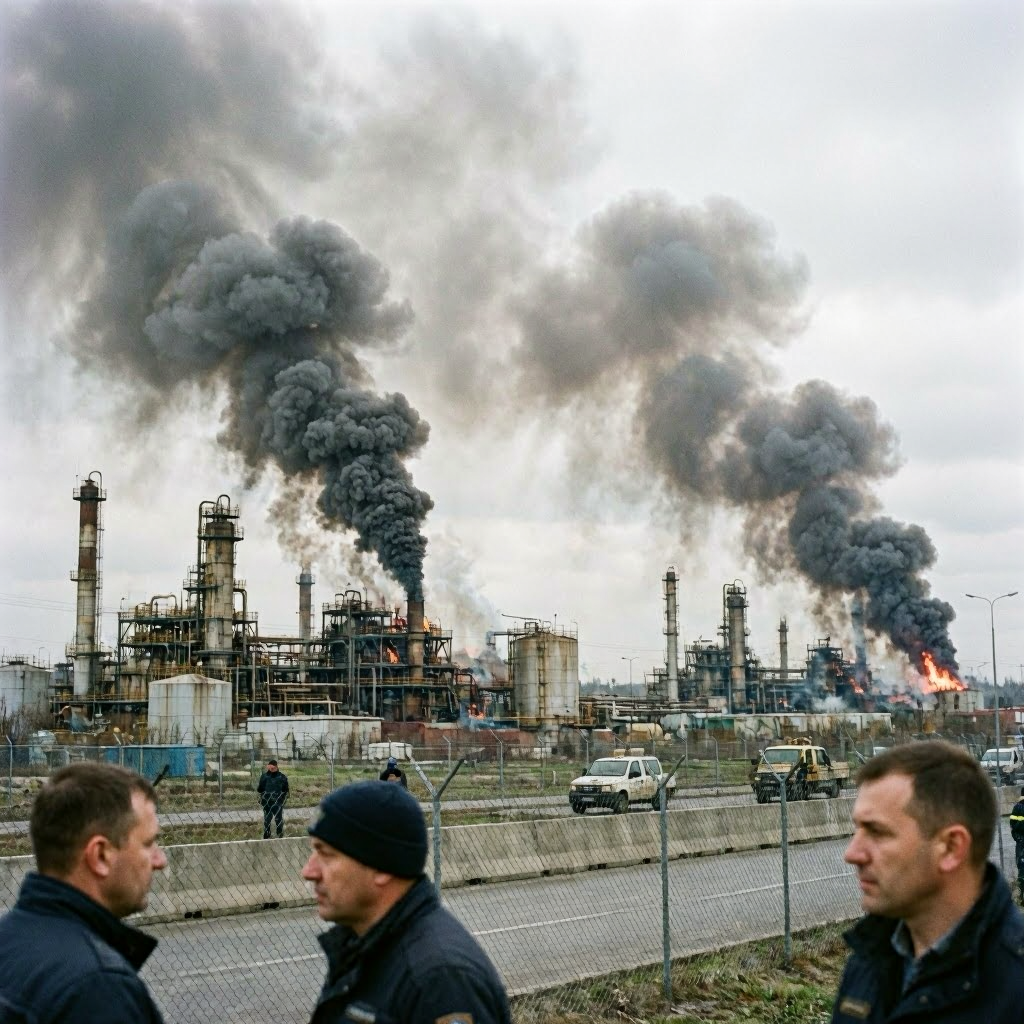 Zwei russische Raffinerien in Flammen nach ukrainischen Drohnenangriffen