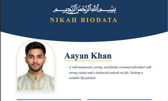 Safavid Pearl marriage biodata template